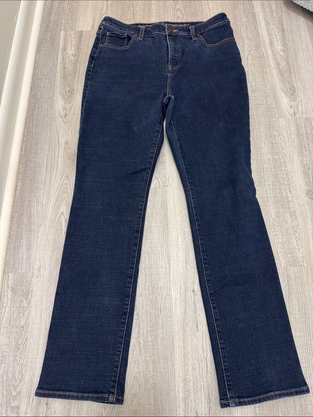 Chico's Dark Blue Boot Cut Jeans